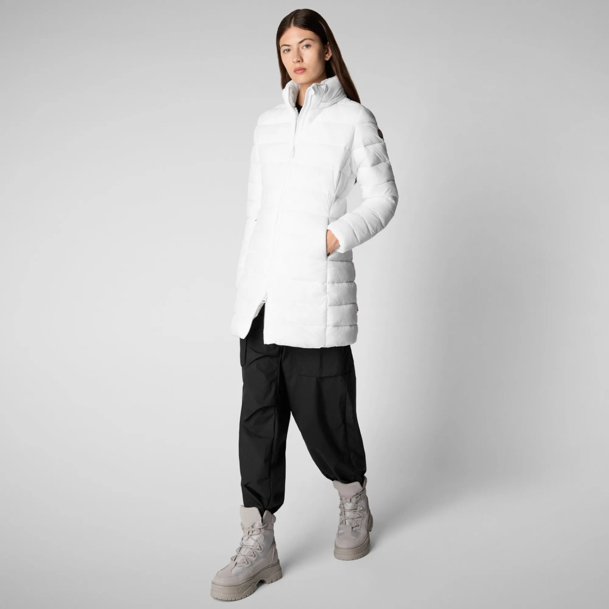 Fashion Save The Duck Women's  Animal free Puffer Jacket Joanne in White