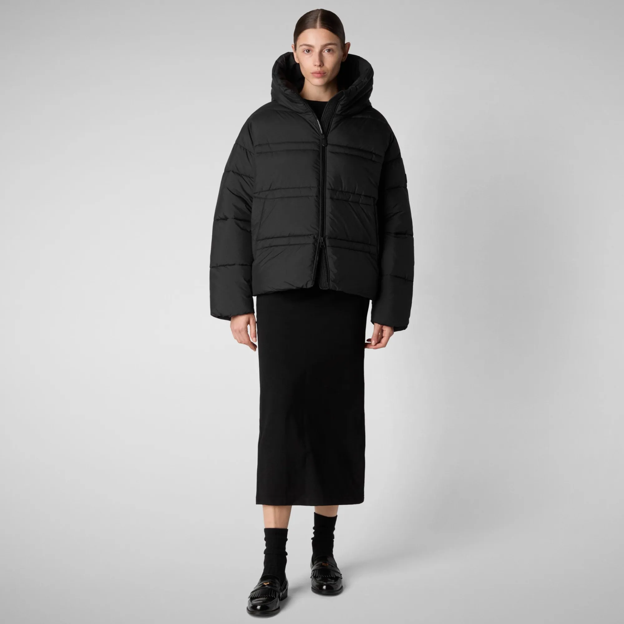 Online Save The Duck Women's animal free puffer jacket keri in Black