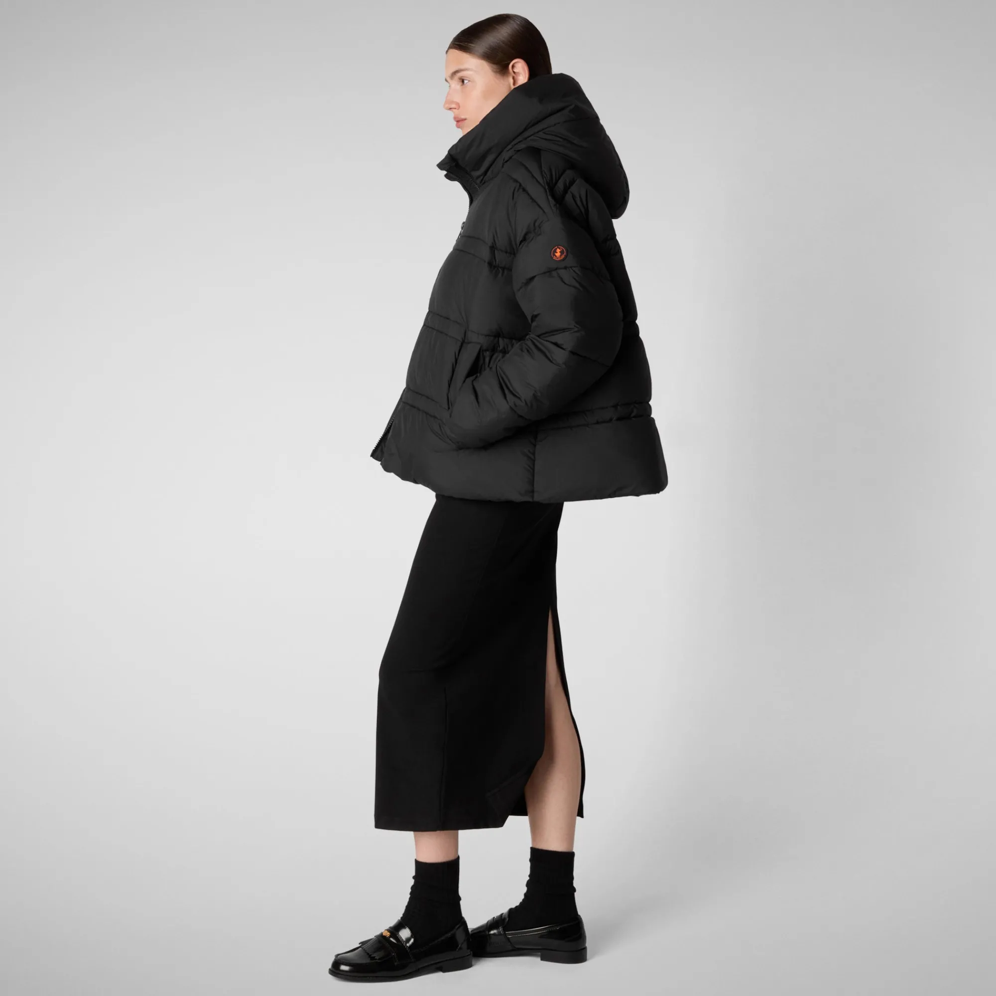 Online Save The Duck Women's animal free puffer jacket keri in Black