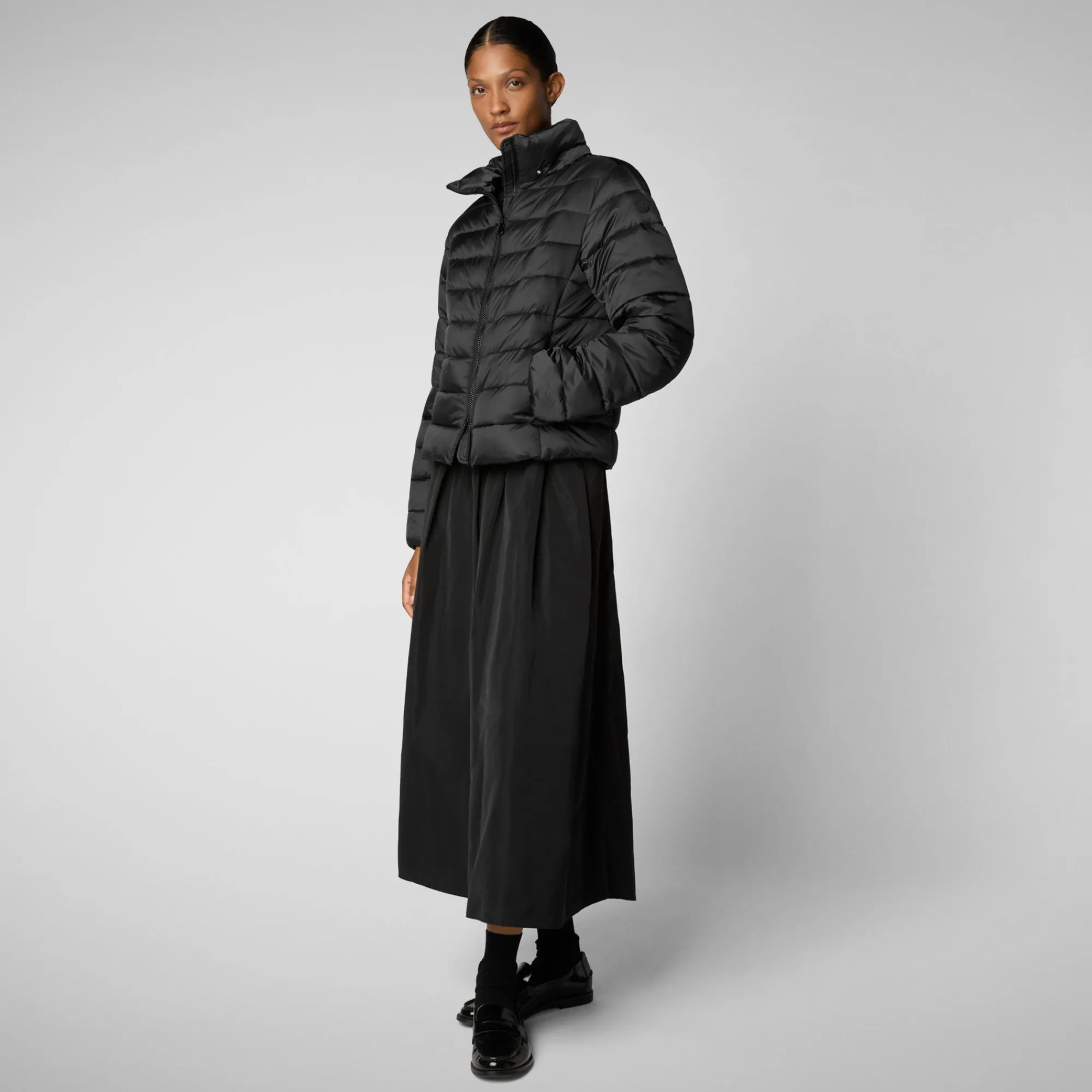 Cheap Save The Duck Women's animal free Puffer jacket Liana in black
