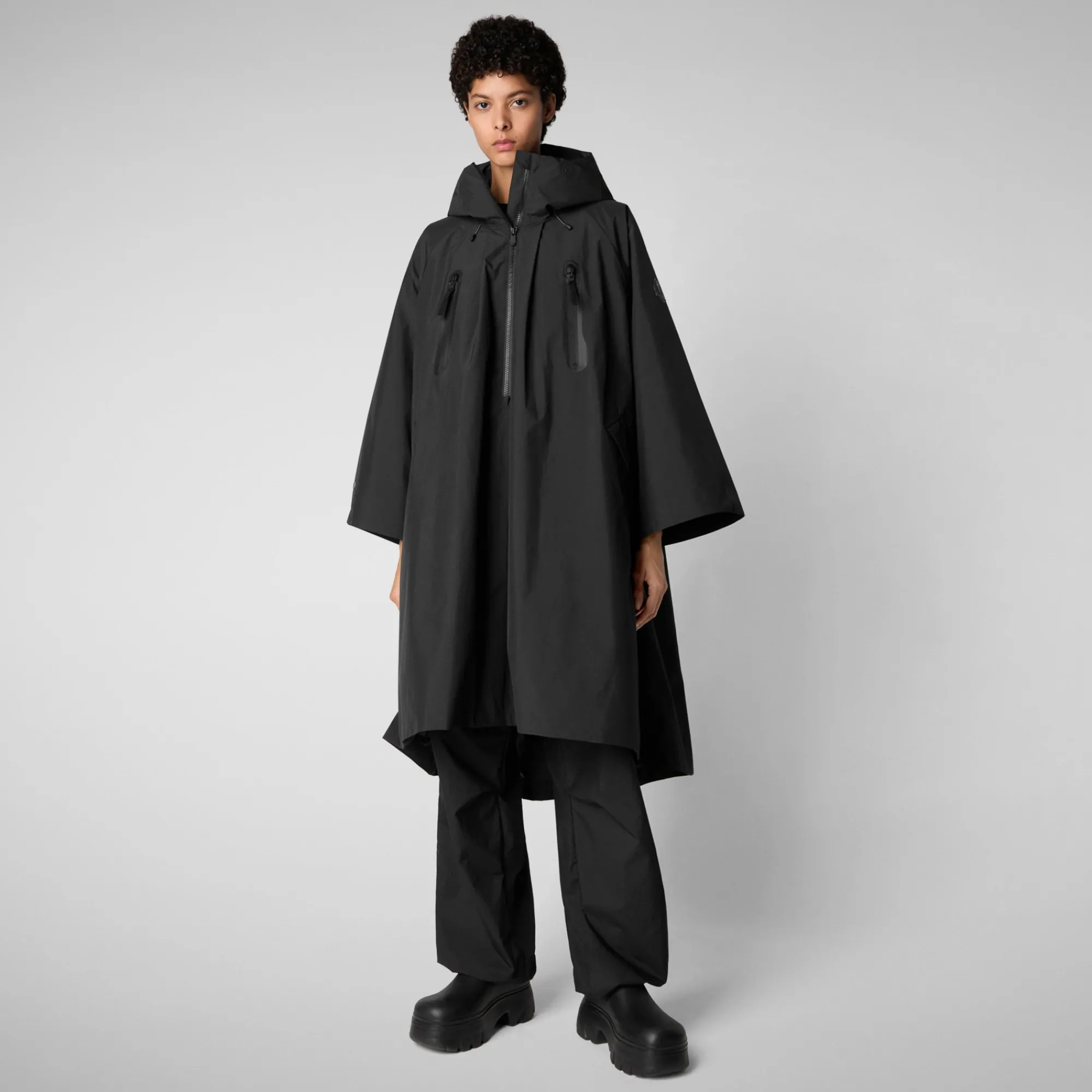 Shop Save The Duck Women's cape kira in Black