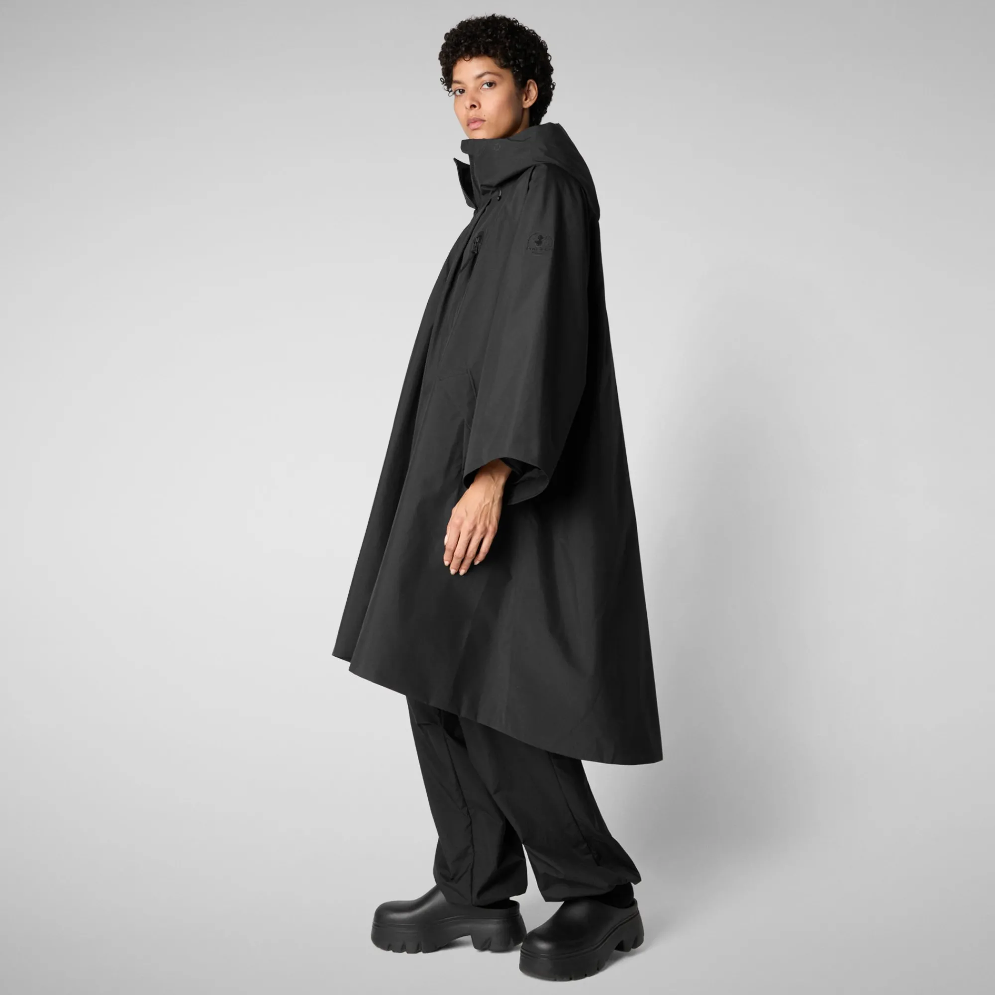 Shop Save The Duck Women's cape kira in Black