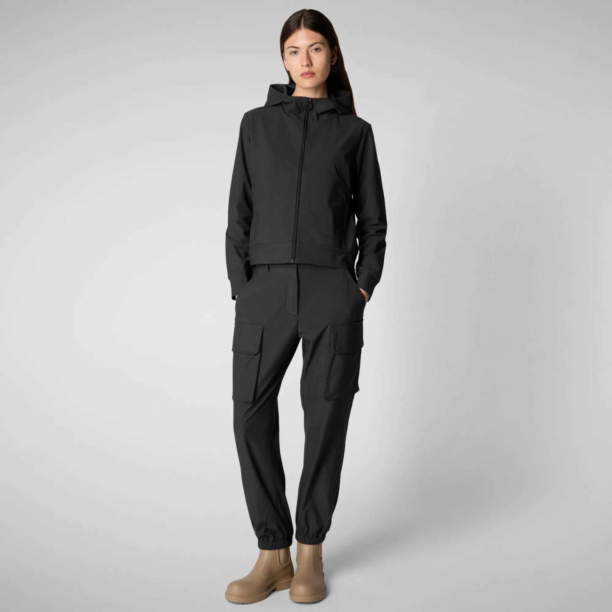 Fashion Save The Duck Women's cargo pants Gosy in Black