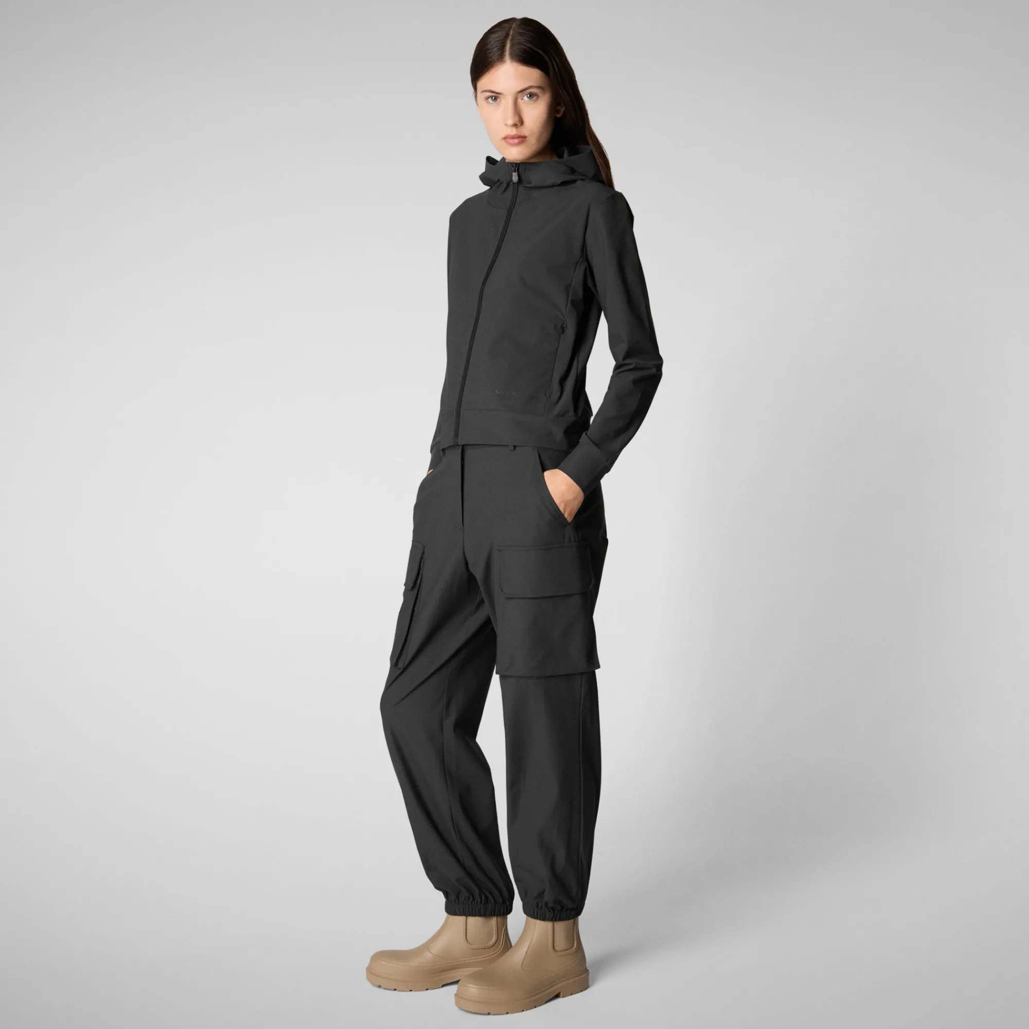 Fashion Save The Duck Women's cargo pants Gosy in Black