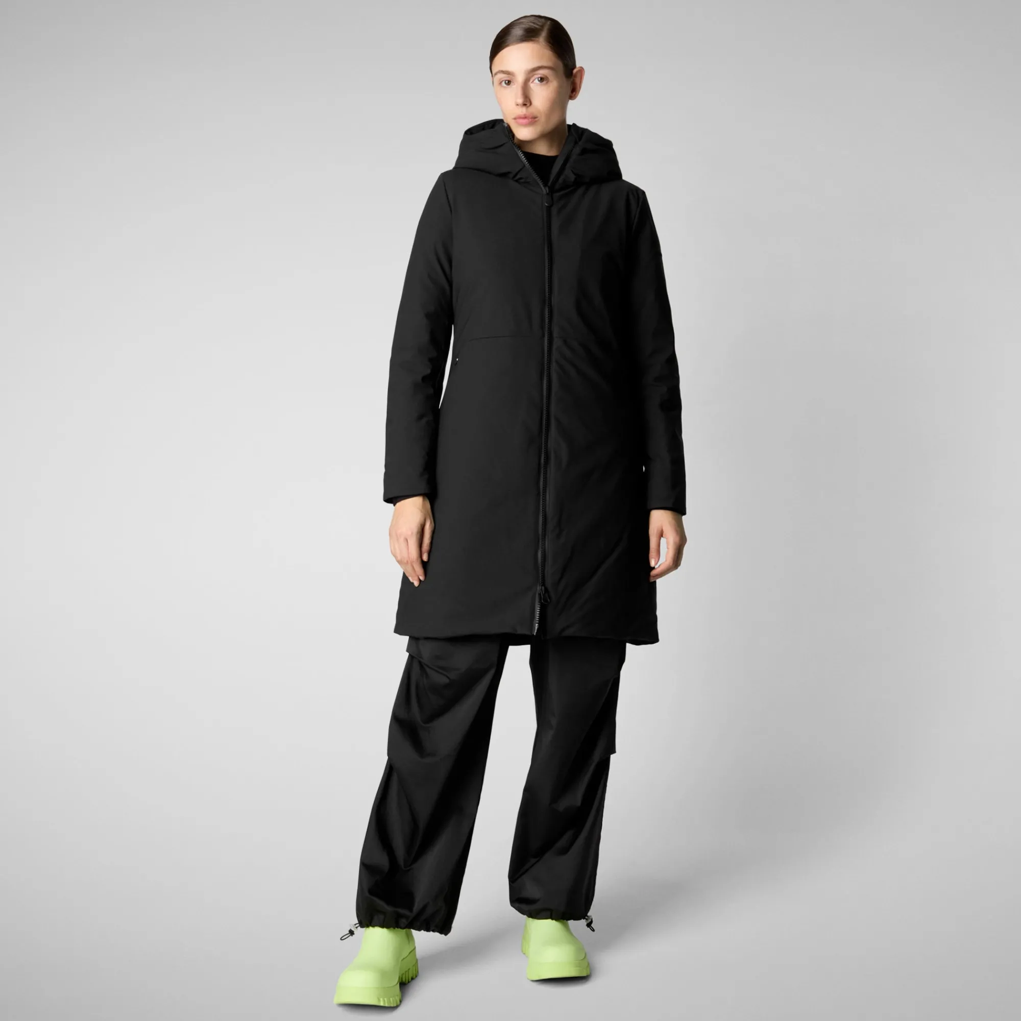 Cheap Save The Duck Women's coat Junia in Black