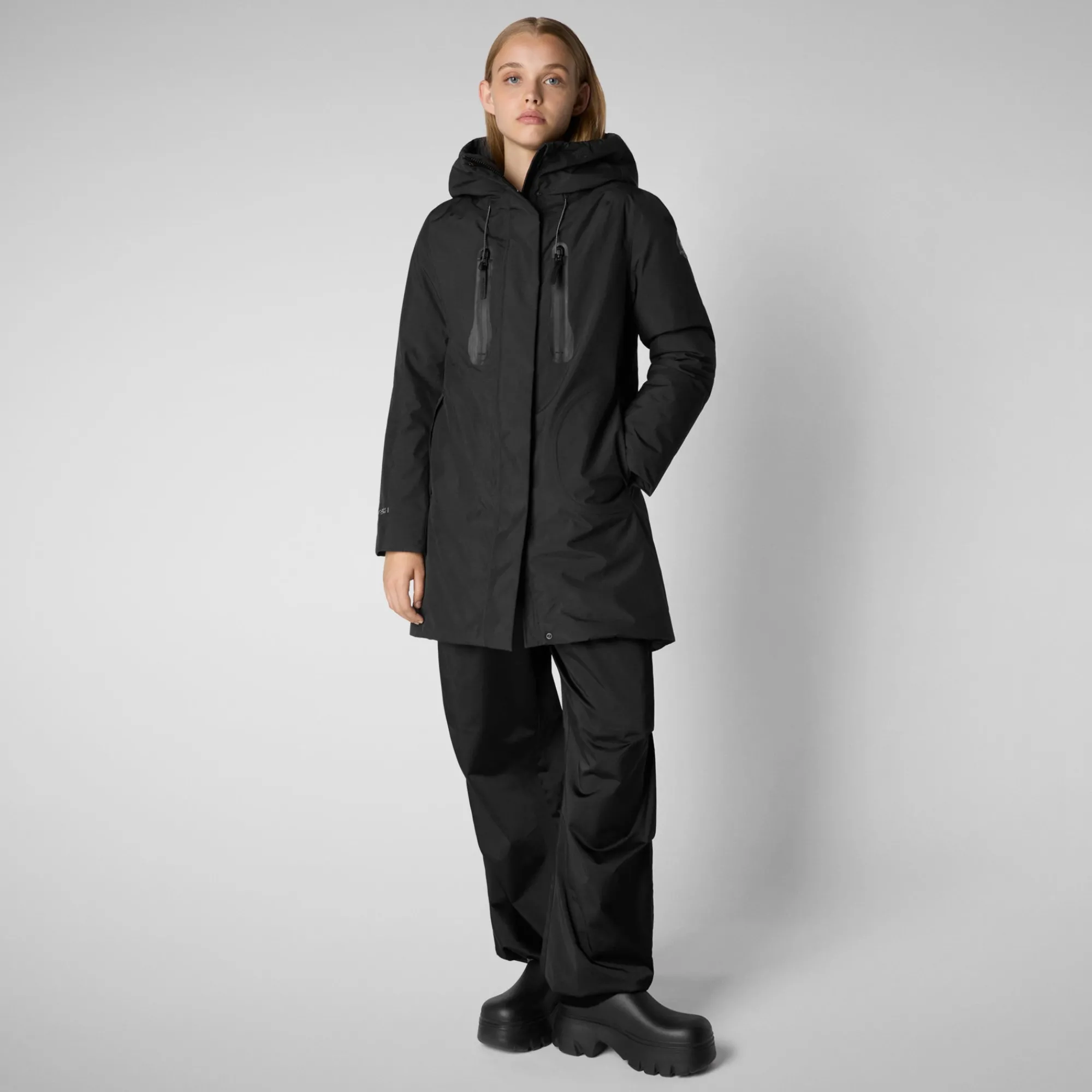 Cheap Save The Duck Women's coat Niko in Black