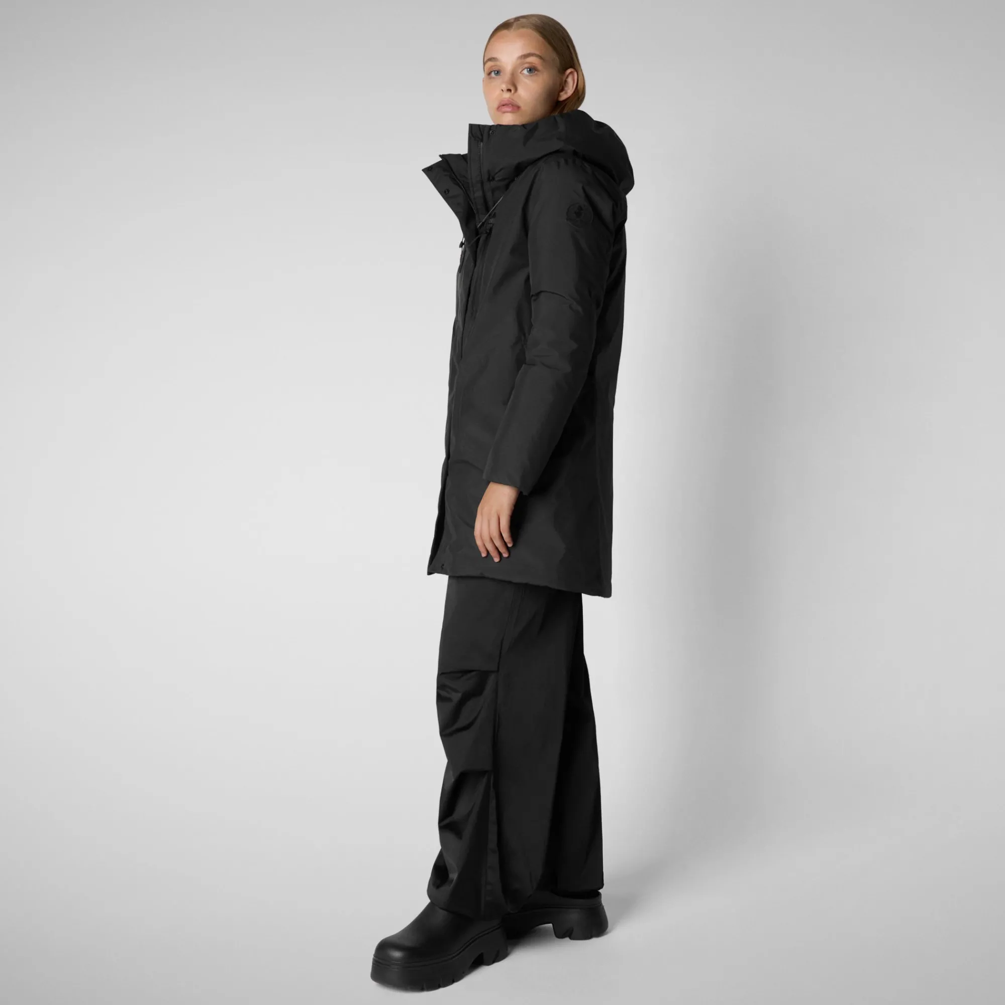 Cheap Save The Duck Women's coat Niko in Black