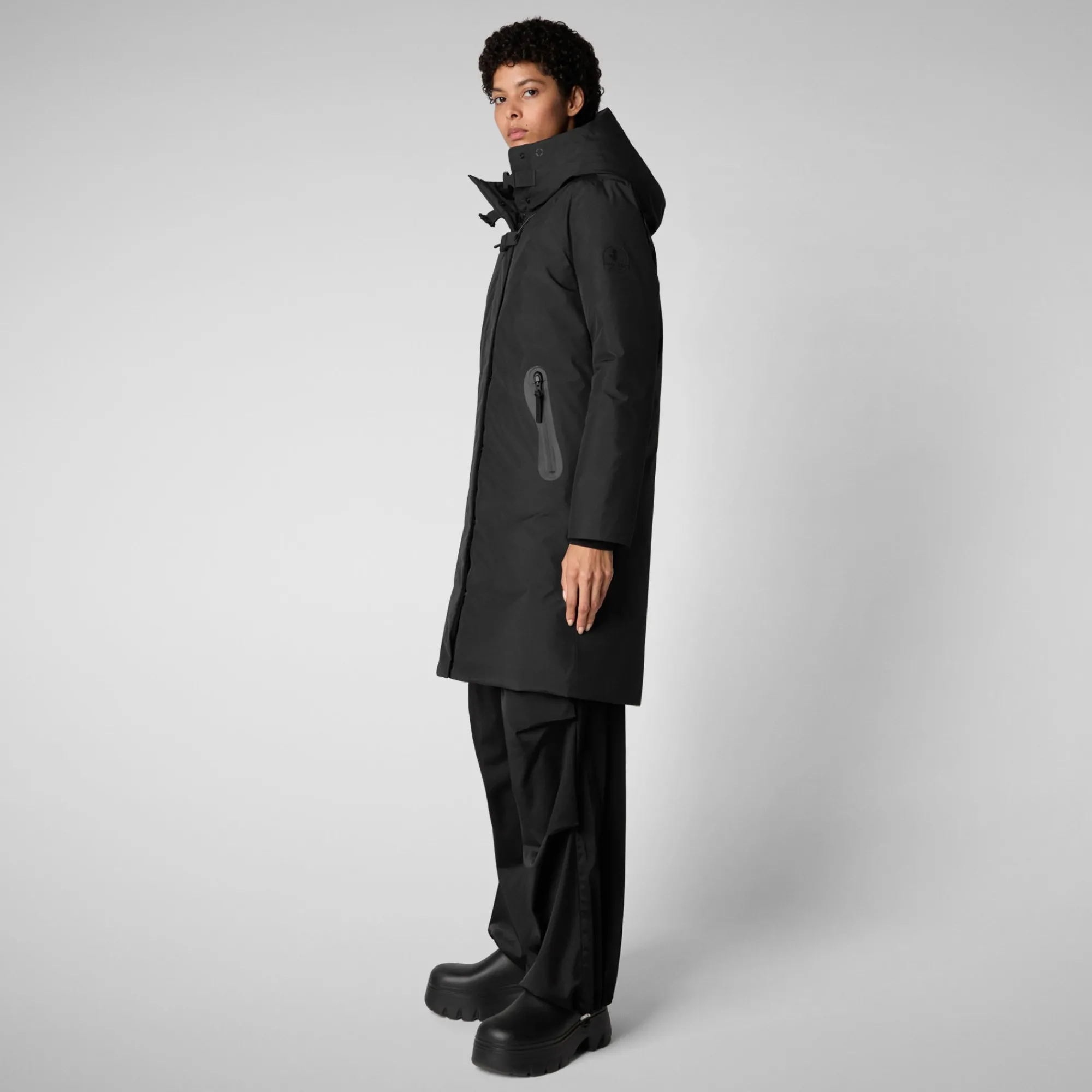 Sale Save The Duck Women's coat Yua in Black