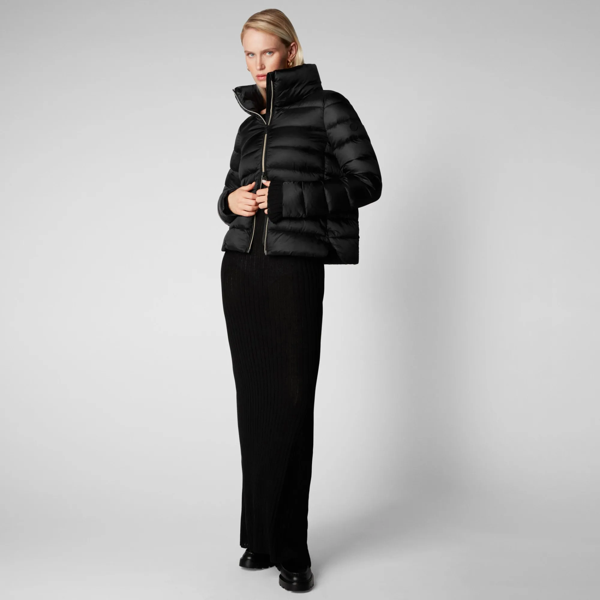 Online Save The Duck Women's Elsie Puffer Jacket in Black