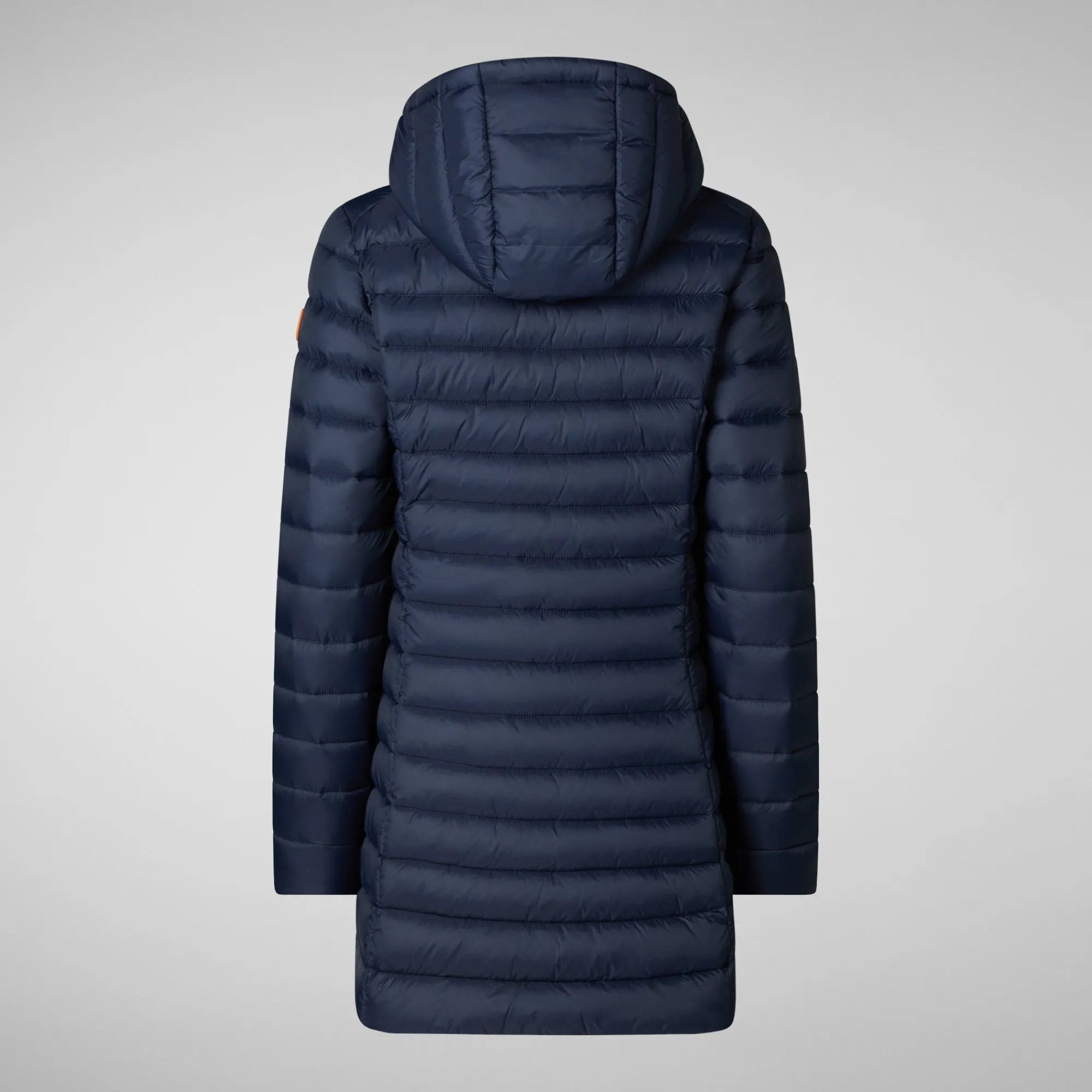 Cheap Save The Duck Women's Hooded Animal free Puffer Coat Carol in Navy Blue NavyBlue