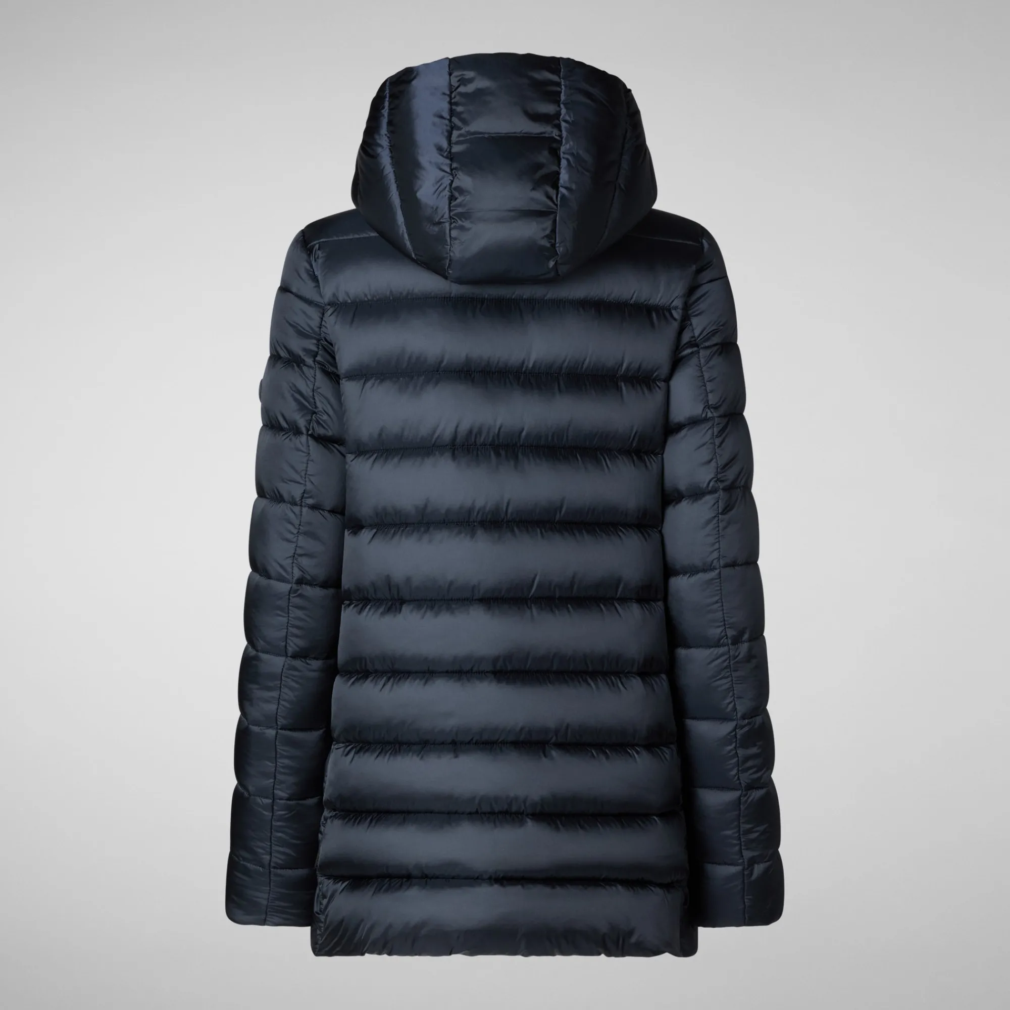 Online Save The Duck Women's Hooded Animal free Puffer Coat Drimia in Blue Black BlueBlack