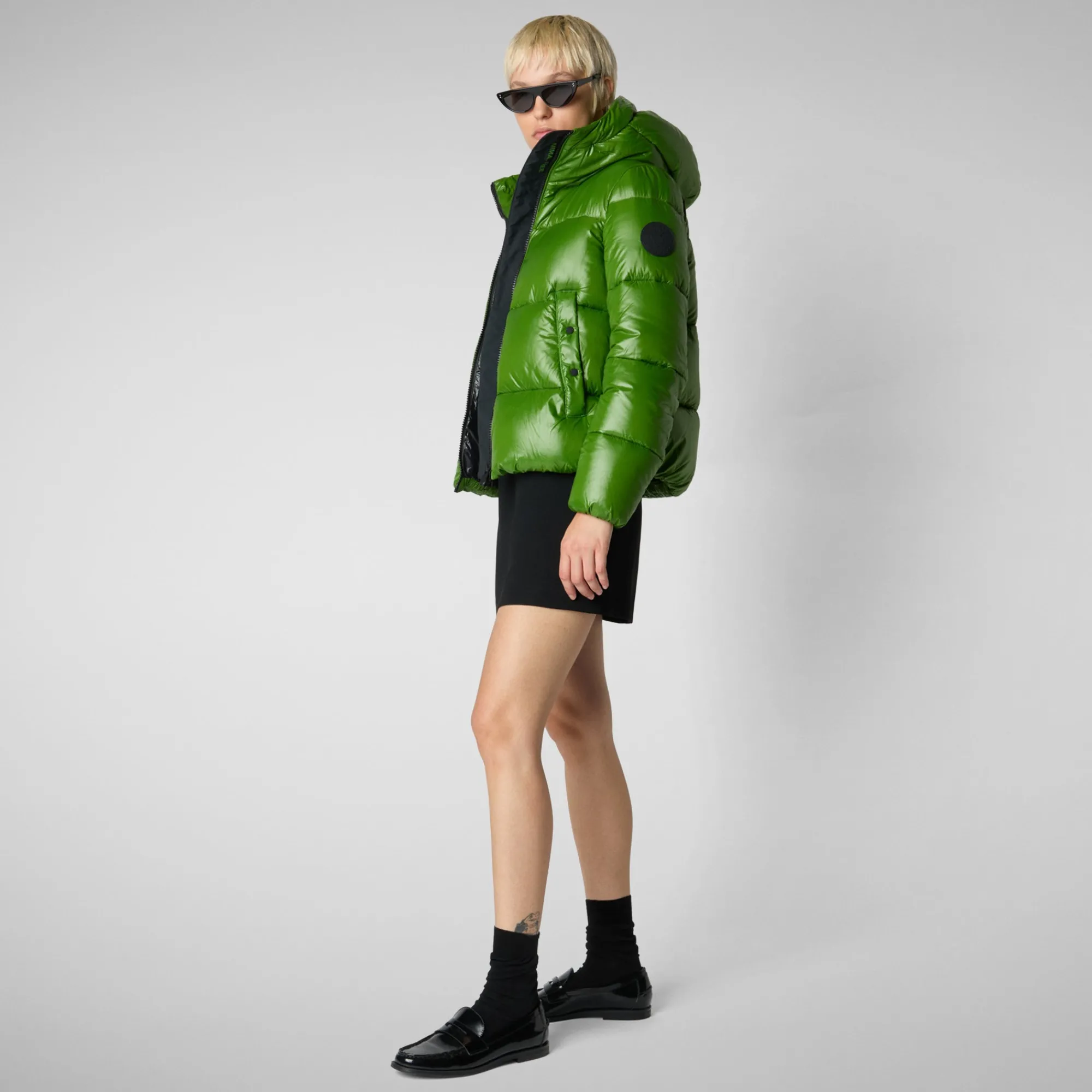 womens_hooded_animal_free_puffer_jacket_biddy_in_grass_green_2-1.webp Online Save The Duck Women's Hooded Animal free Puffer Jacket Biddy in Grass Green GrassGreen