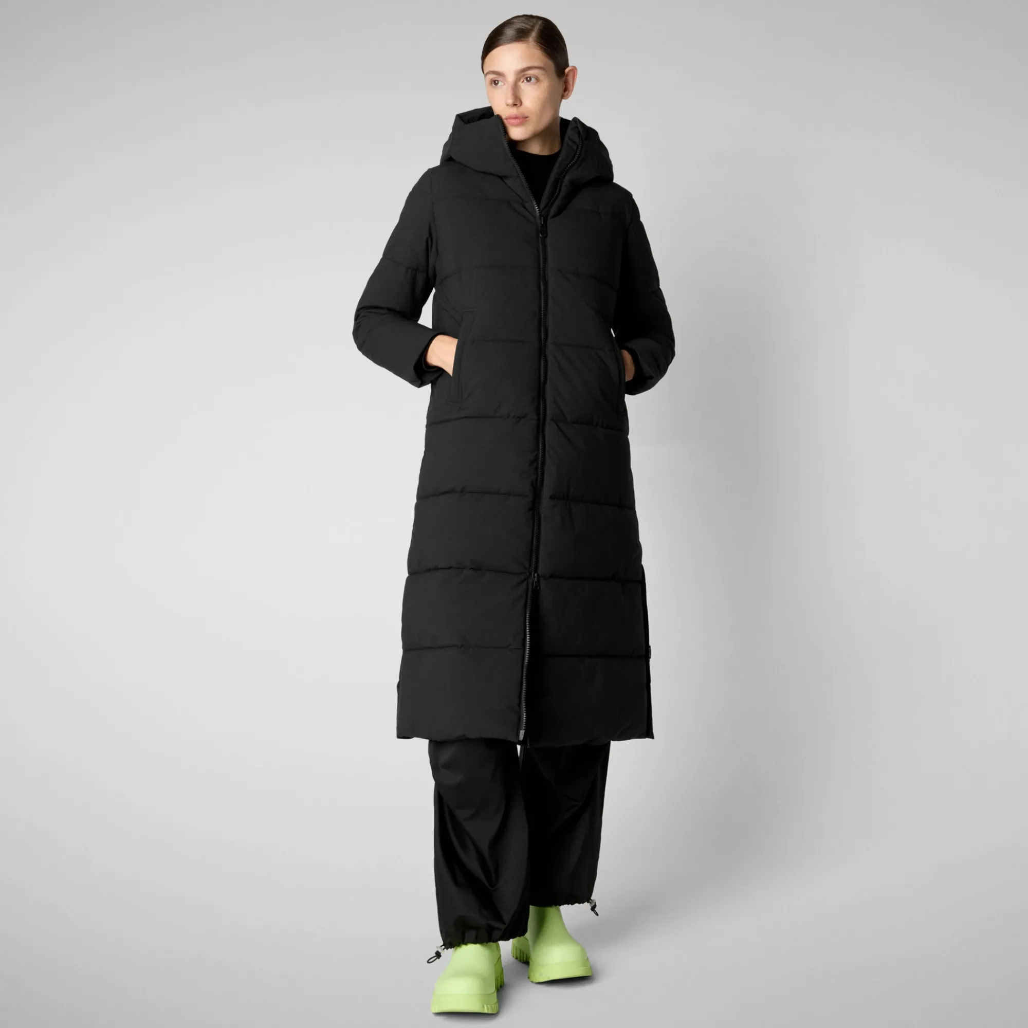 Hot Save The Duck Women's Hooded Parka Missy in Black