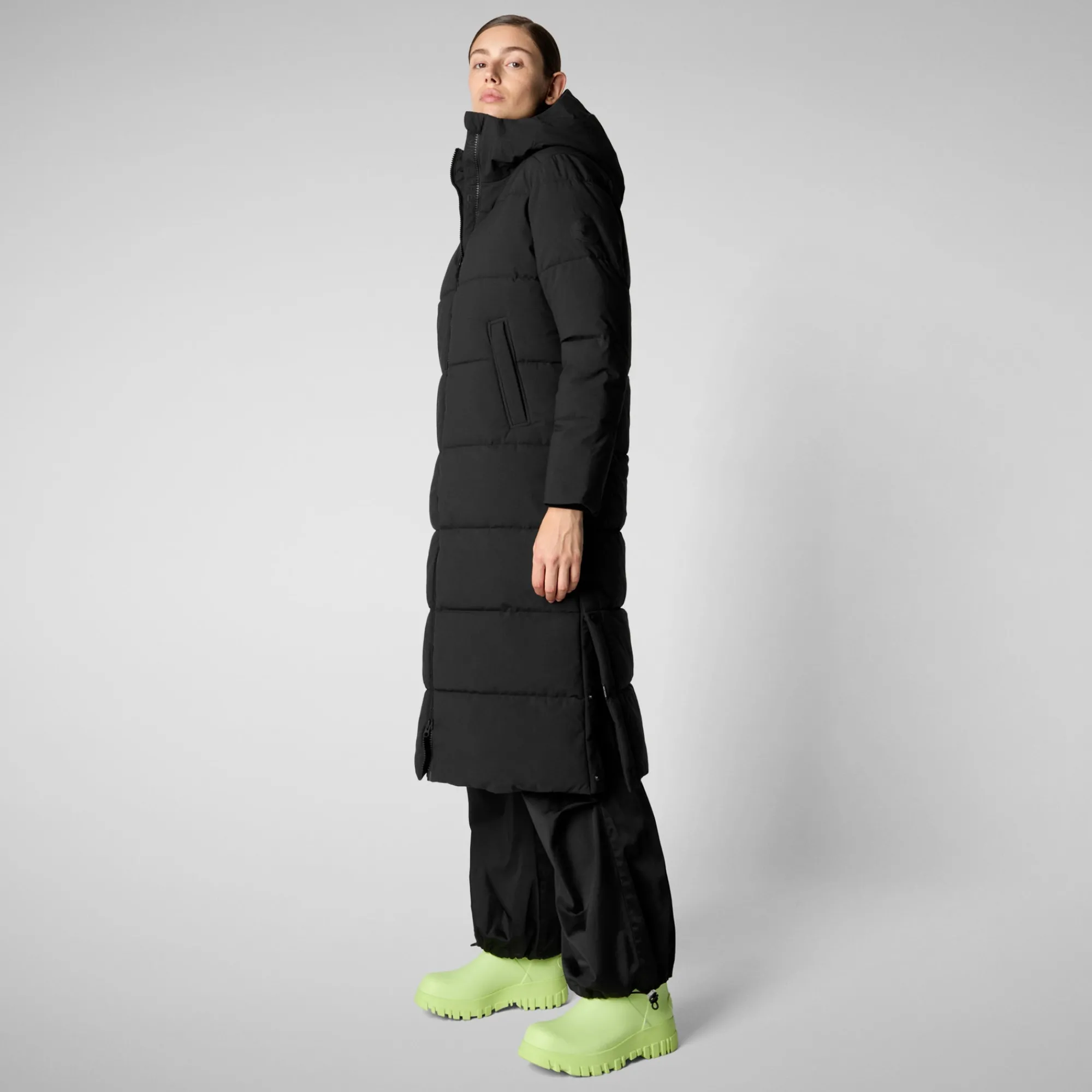 Hot Save The Duck Women's Hooded Parka Missy in Black