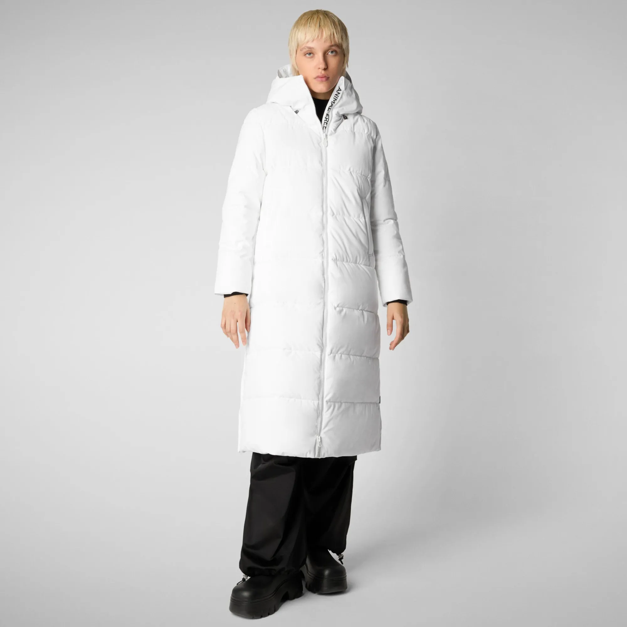 Online Save The Duck Women's Hooded Parka Missy in White