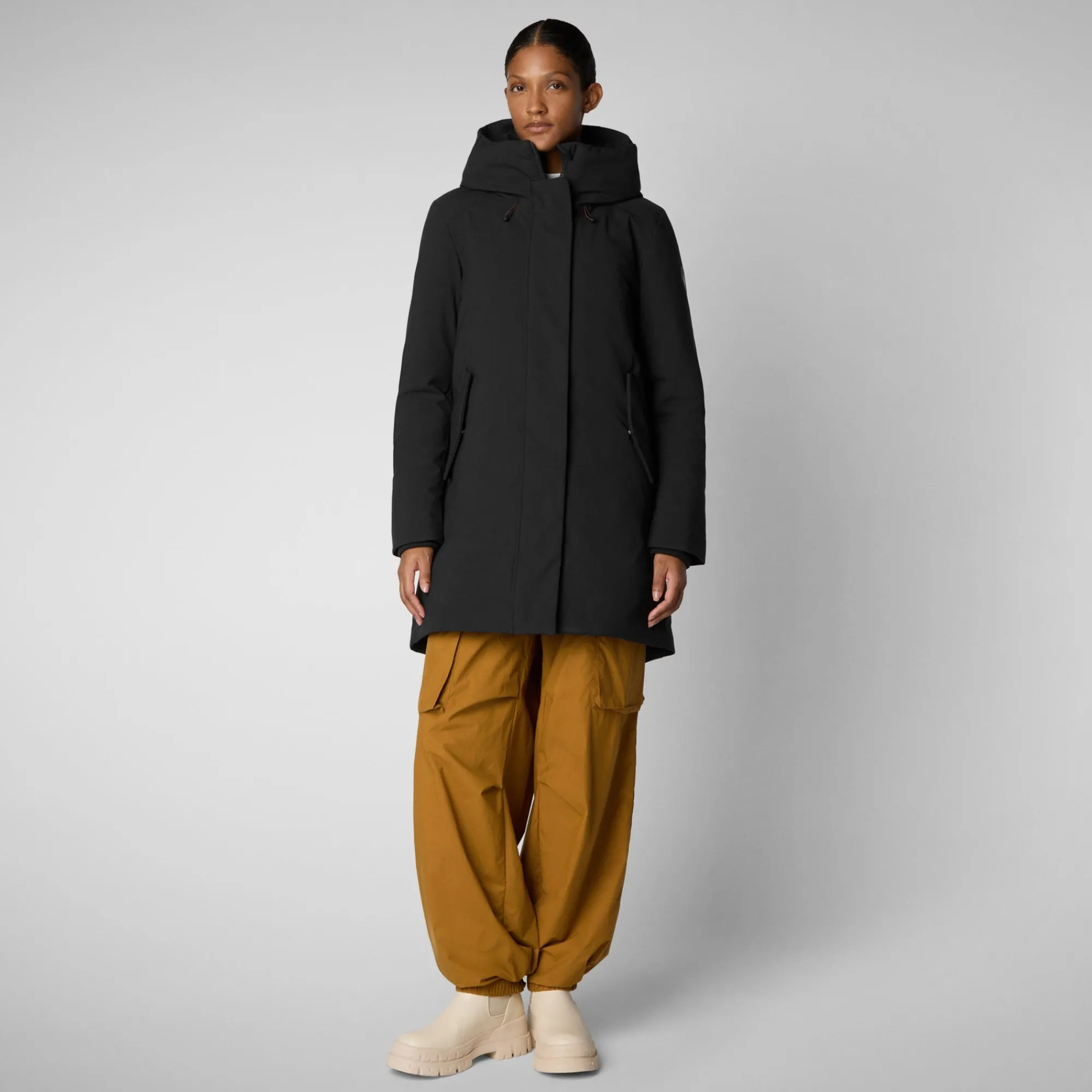 Best Save The Duck Women's hooded parka nellie in Black