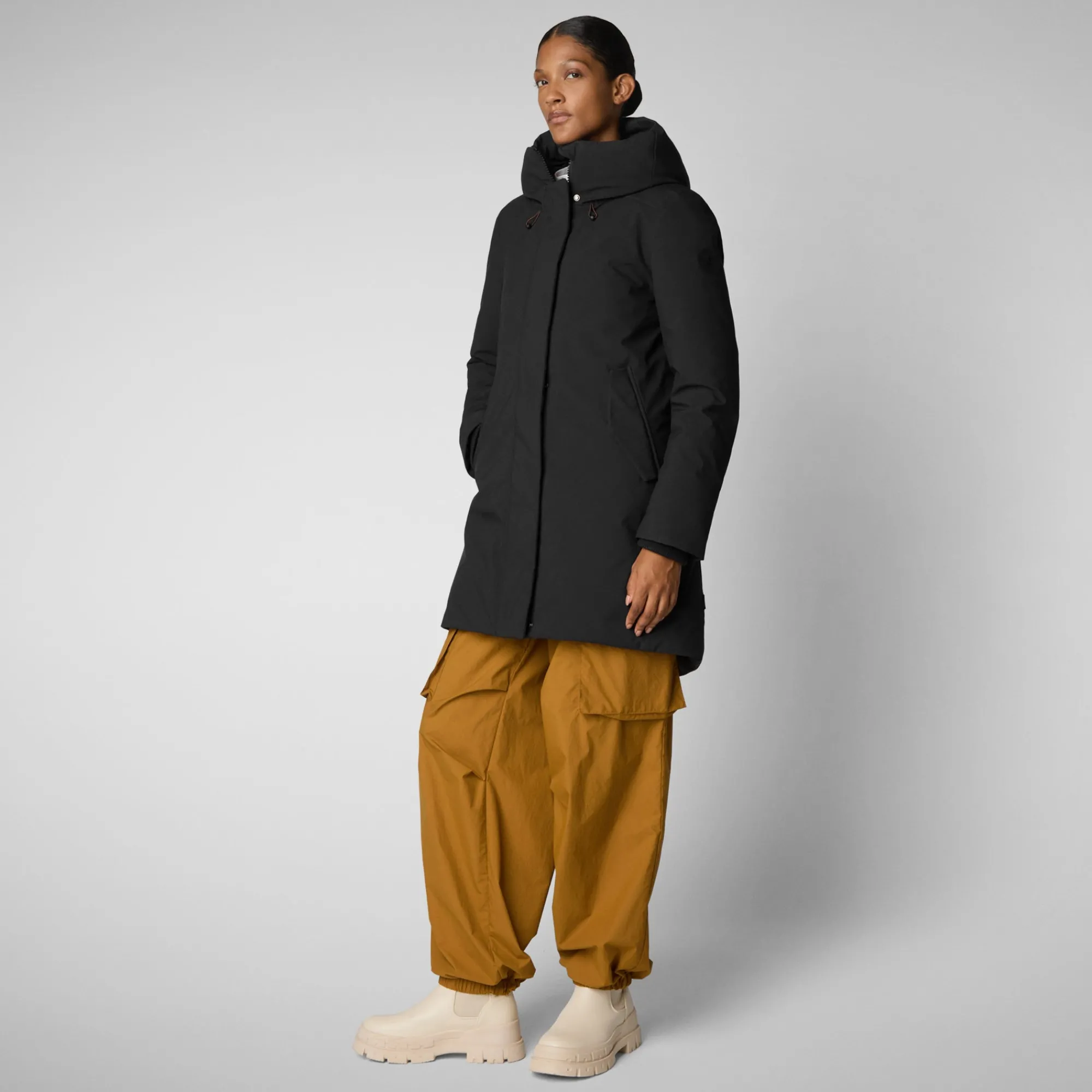 Best Save The Duck Women's hooded parka nellie in Black