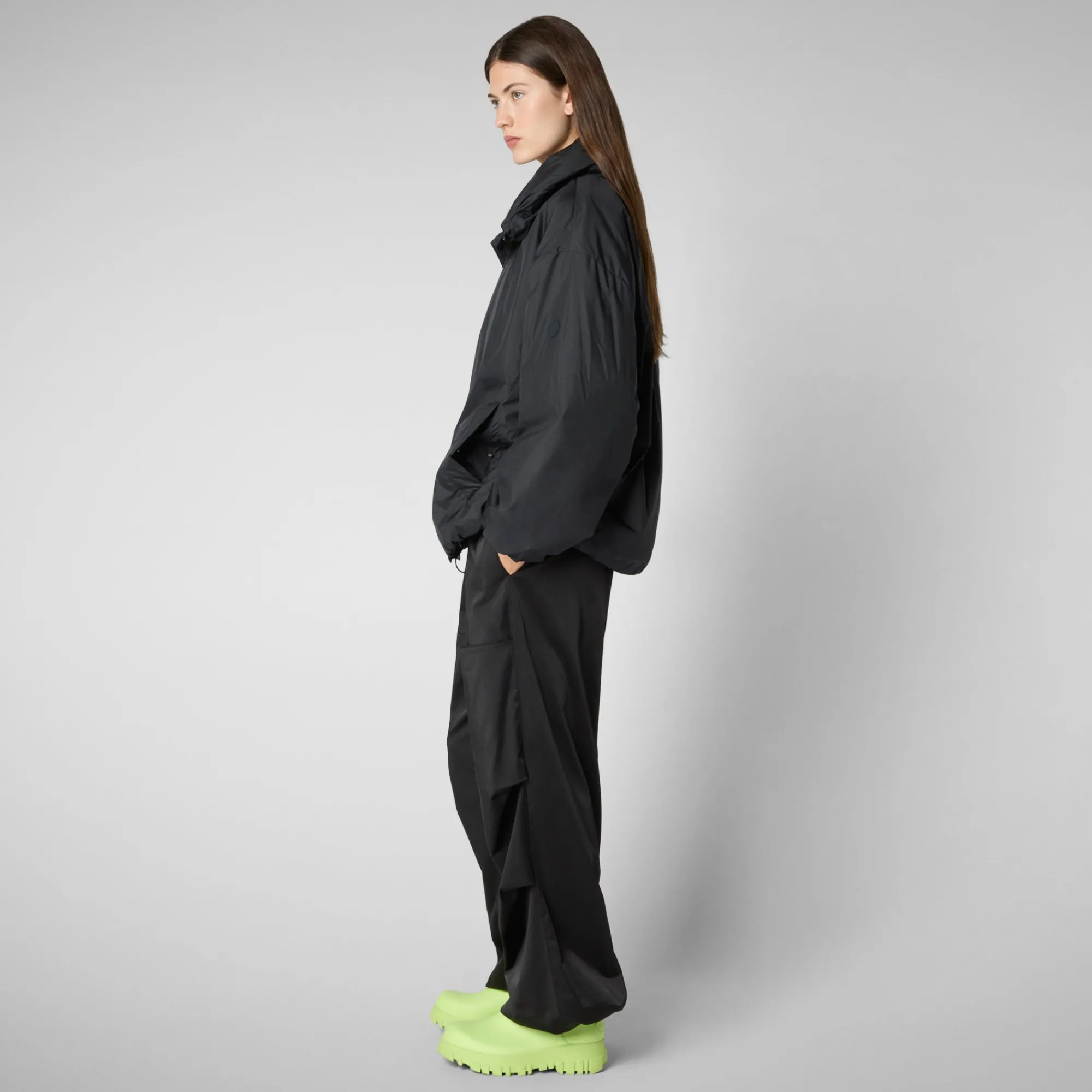 Best Sale Save The Duck Women's jacket Cissy in blue black BlueBlack
