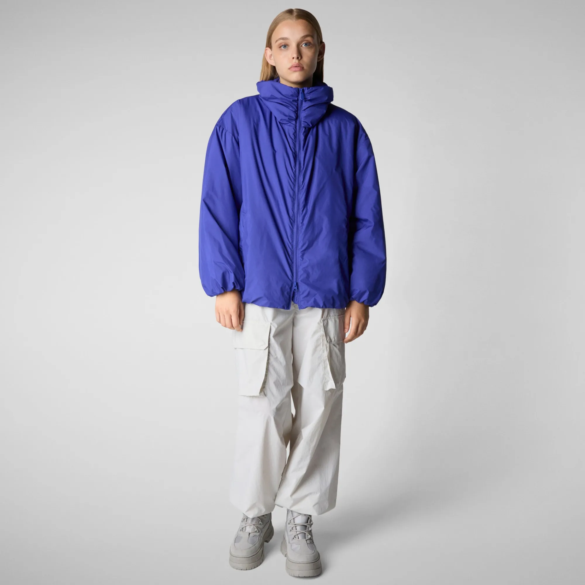 Discount Save The Duck Women's jacket Cissy in GENTIAN BLUE
