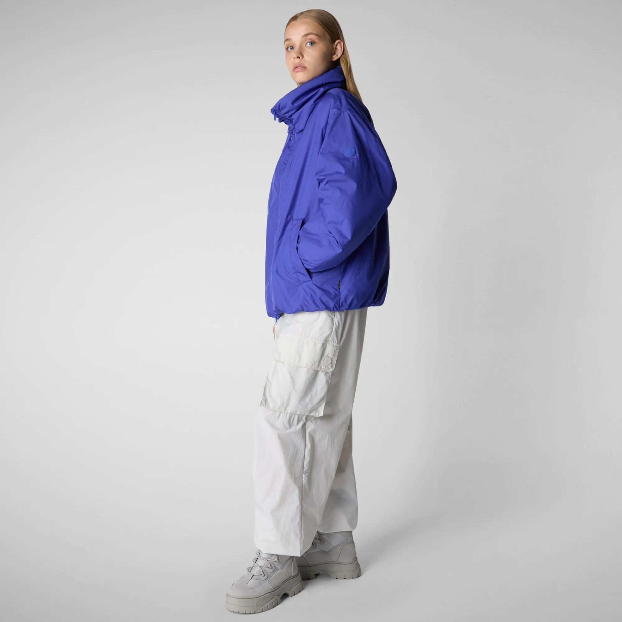 Discount Save The Duck Women's jacket Cissy in GENTIAN BLUE