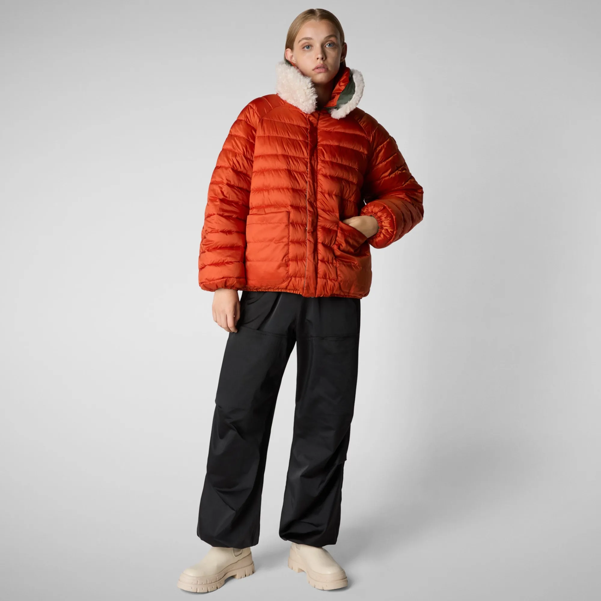 Sale Save The Duck Womens' jacket Petal in thyme green
