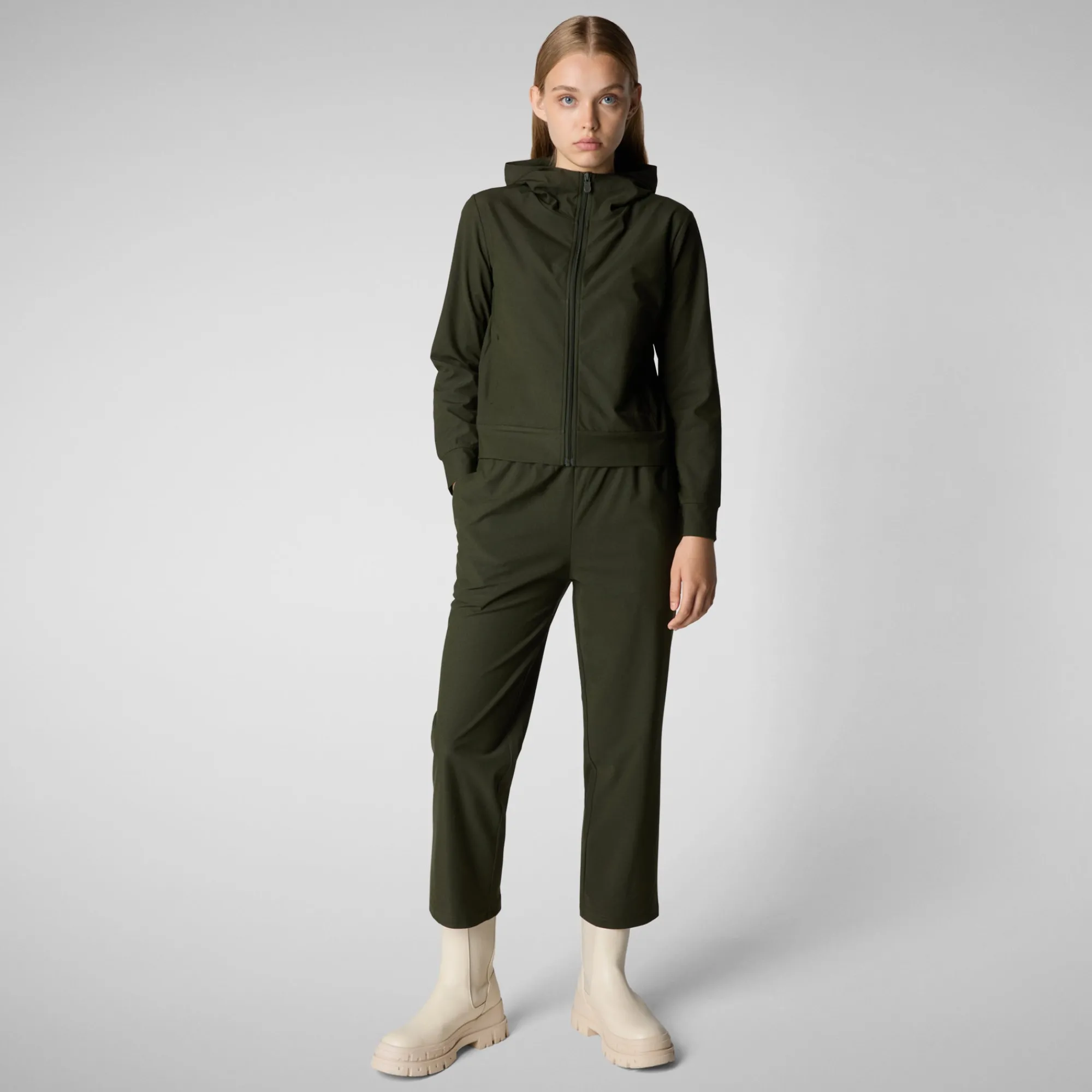 Cheap Save The Duck Women's pant Milan in land green LandGreen