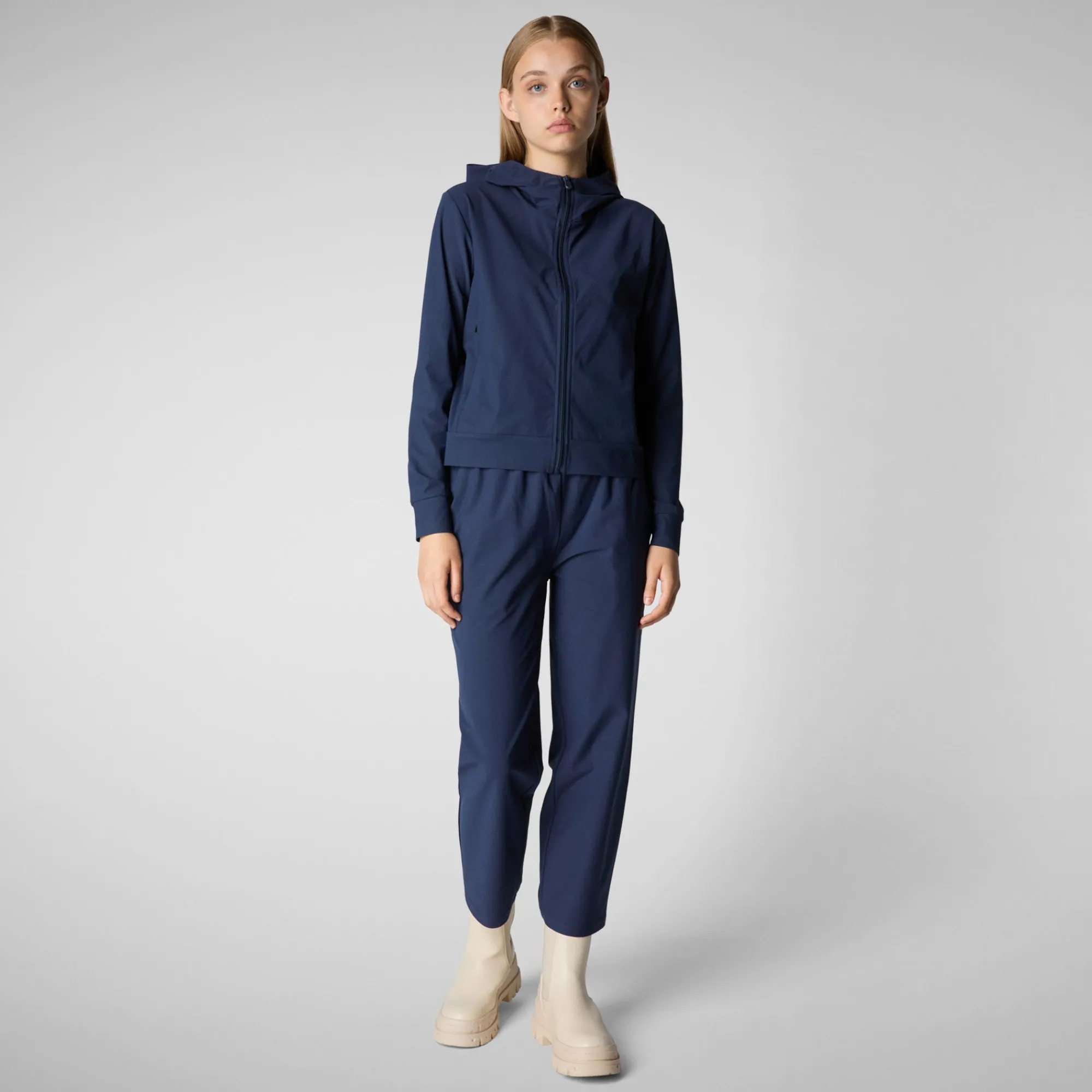 Discount Save The Duck Women's pant Milan in navy blue NavyBlue