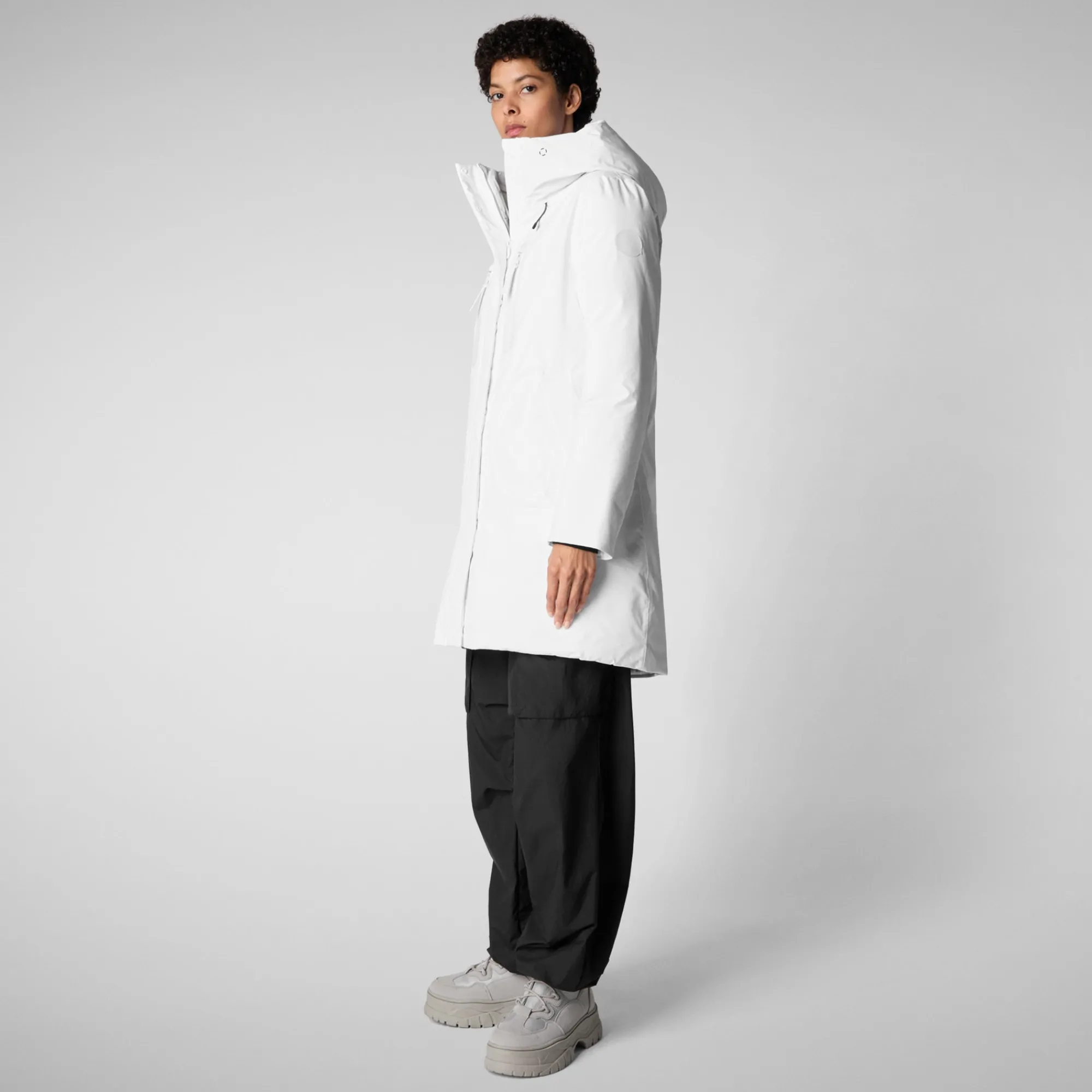 Hot Save The Duck Women's parka Niko in white