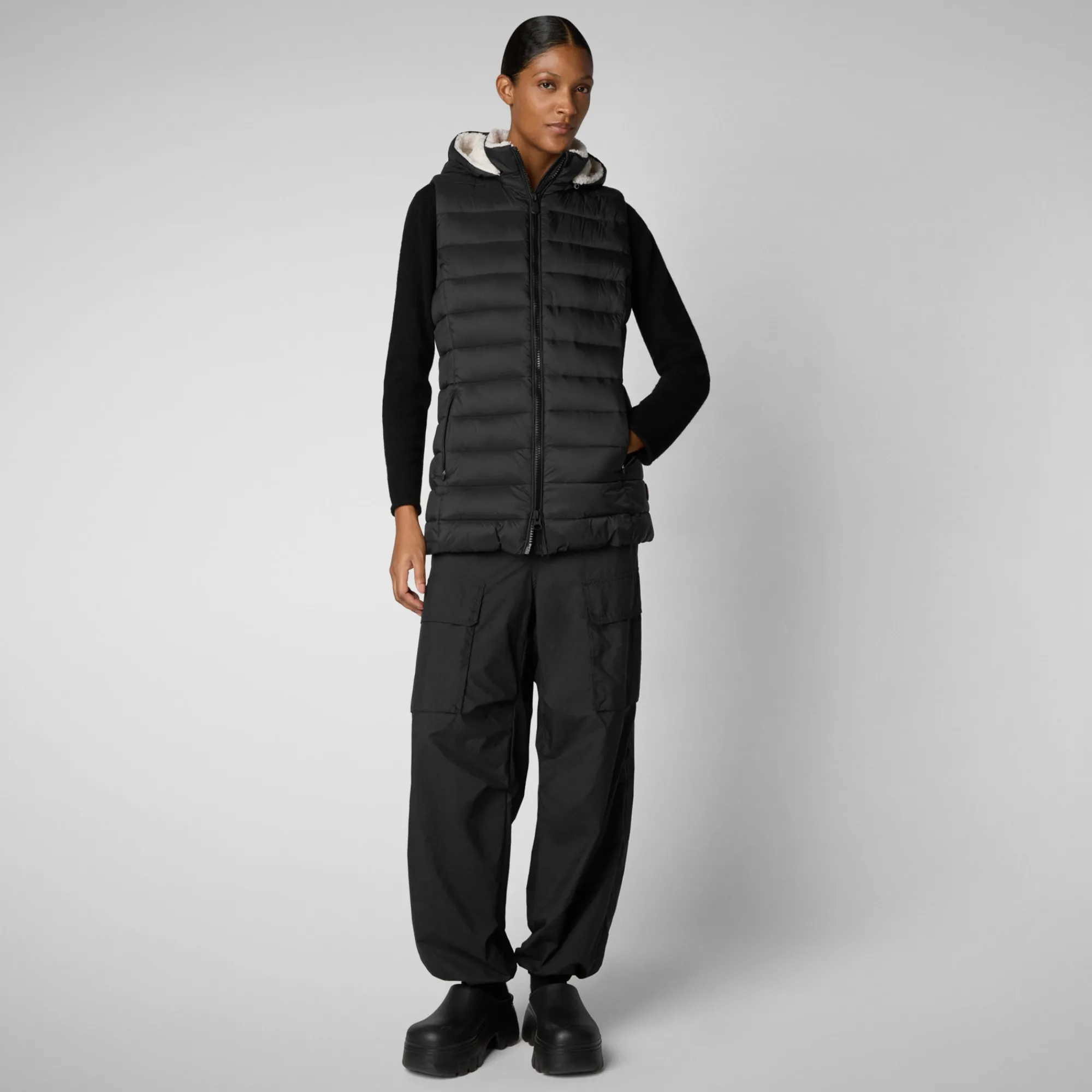 New Save The Duck Women's vest norah in Black
